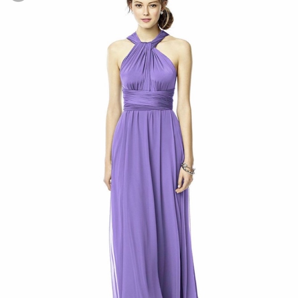 NWT Dessy Luxtwist Wrap Dress Bridesmaids Prom - Picture 1 of 8